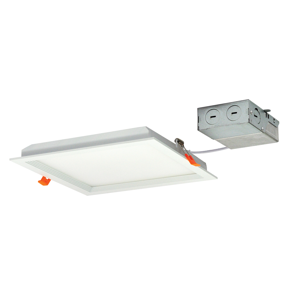 8" FLIN Square Recessed LED, 2350lm, 3500K, 33W, 120/277V Triac/ELV Dimming, White