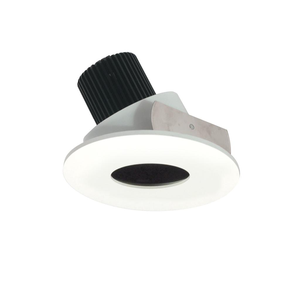 4" Iolite LED Round Adjustable Pinhole, 10-Degree Optic, 800lm / 12W, 2700K, Matte Powder White