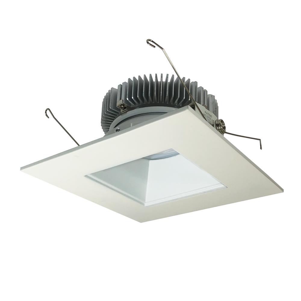 6" Cobalt Dedicated High Lumen Square/Square, 1500lm, 2700K, Matte Powder White Reflector /