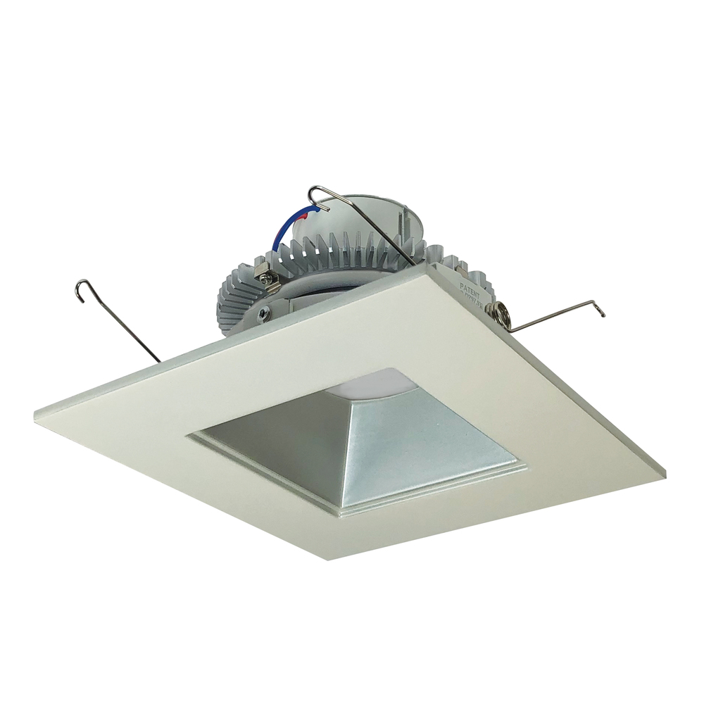 6" Cobalt Click LED Retrofit, Square Reflector, 1000lm / 12W, 4000K, Matte Powder White