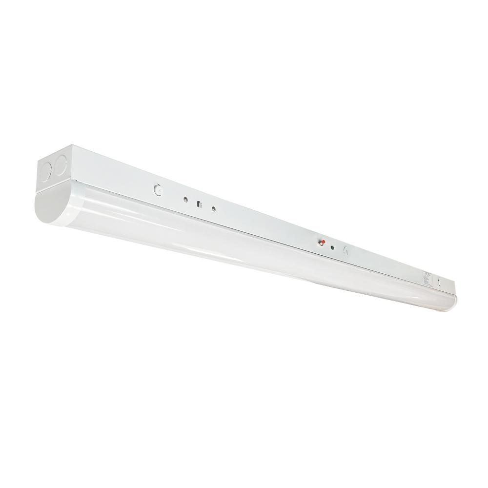 48" LED Tunable Strip Light, 3300lm / 24W, Selectable CCT (30/35/40K), White finish, 120-277V