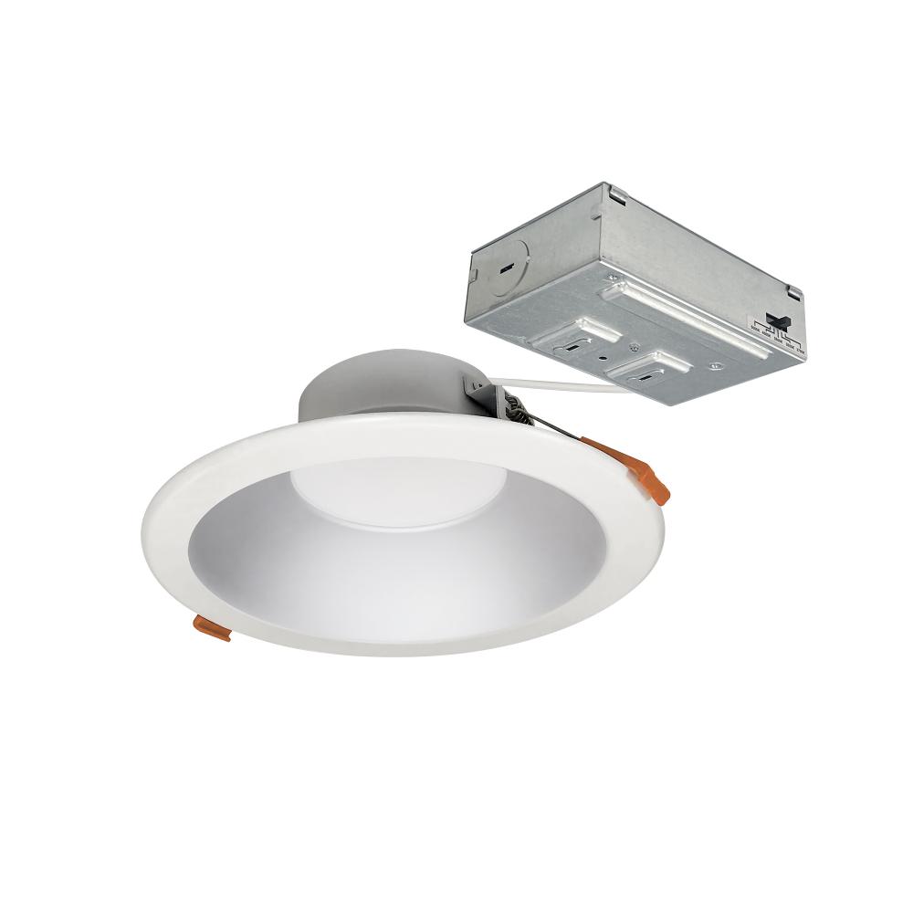 6" Theia LED Downlight with Selectable CCT, 120-277V 0-10V, Haze/Matte Powder White Finish