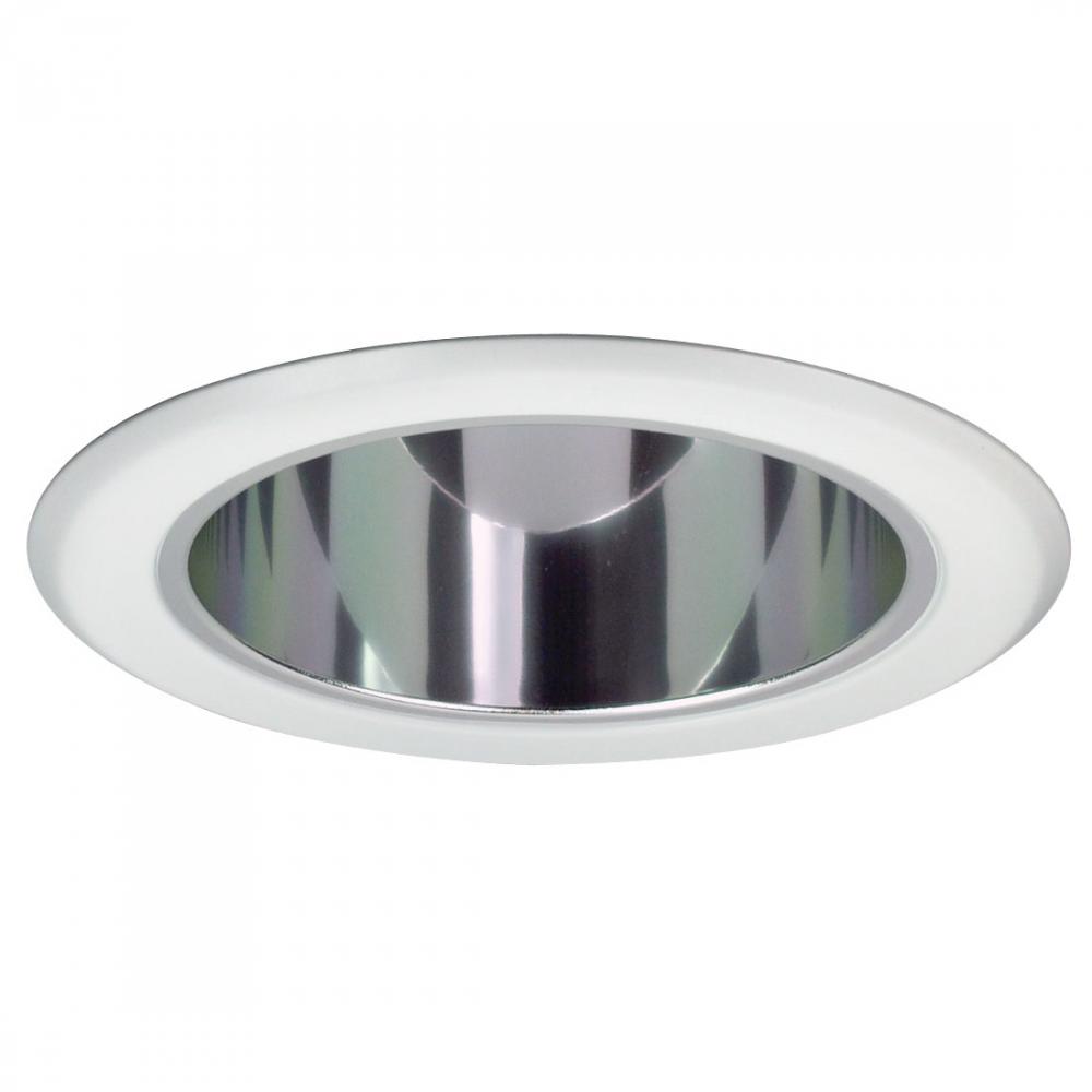 5" Specular Reflector w/ Metal Ring, Chrome/White