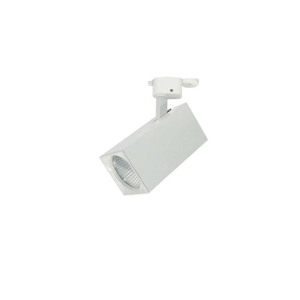 Jason LED Track Head, Square, 2800lm, 38W, 3500K, 90+ CRI, Medium, White