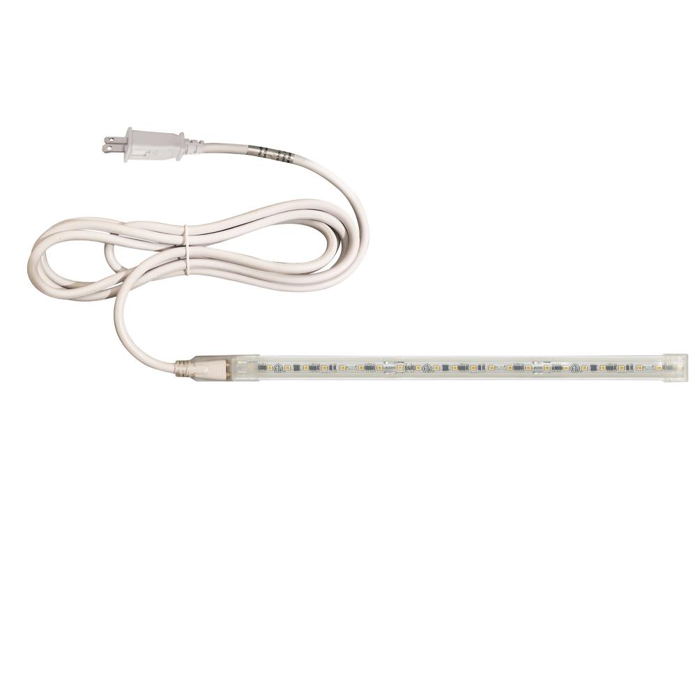 Custom Cut 5-ft, 8-in 120V Continuous LED Tape Light, 330lm / 3.6W per foot, 2700K, w/ Mounting