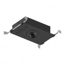 Nora NHAPIC-3R20L34040DC - 3" Apollo Round IC Air-Tight New Construction Housing w/ 1.625" to 2" Ceiling Collar,