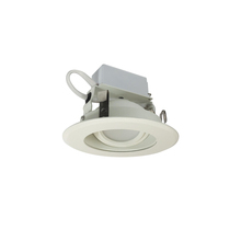 Nora NLCBC-46930XMPWEM - 4" Cobalt Adjustable LED Retrofit, 1000lm / 12W, 3000K, Matte Powder White Reflector / Matte