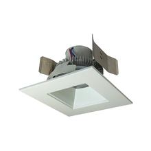 Nora NLCBC2-55635MPW/10 - 5" Cobalt Click LED Retrofit, Square Reflector, 1000lm / 12W, 3500K, Matte Powder White