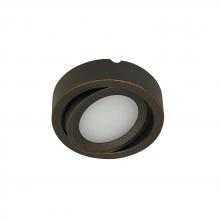 Nora NMP-A30BZ - 12V Josh Adjustable LED Puck Light, 300lm / 3000K, Bronze Finish