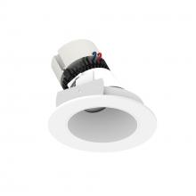 Nora NPR-4RSLA35XMPW - 4" Pearl LED Round Adjustable Slot Retrofit, 950lm / 12W, 3500K, Matte Powder White Reflector /