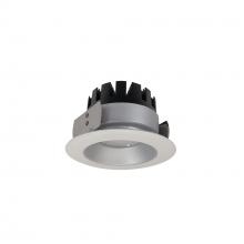 Nora NRM3-41L235FHZW - 4" Marquise III Round Open Reflector, 1500lm, 3500K, Flood Optic, Haze Reflector/White Flange