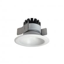 Nora NRM3-51L230FWW - 5" Marquise III Round Open Reflector, 1500lm, 3000K, Flood Optic, White Reflector/White Flange