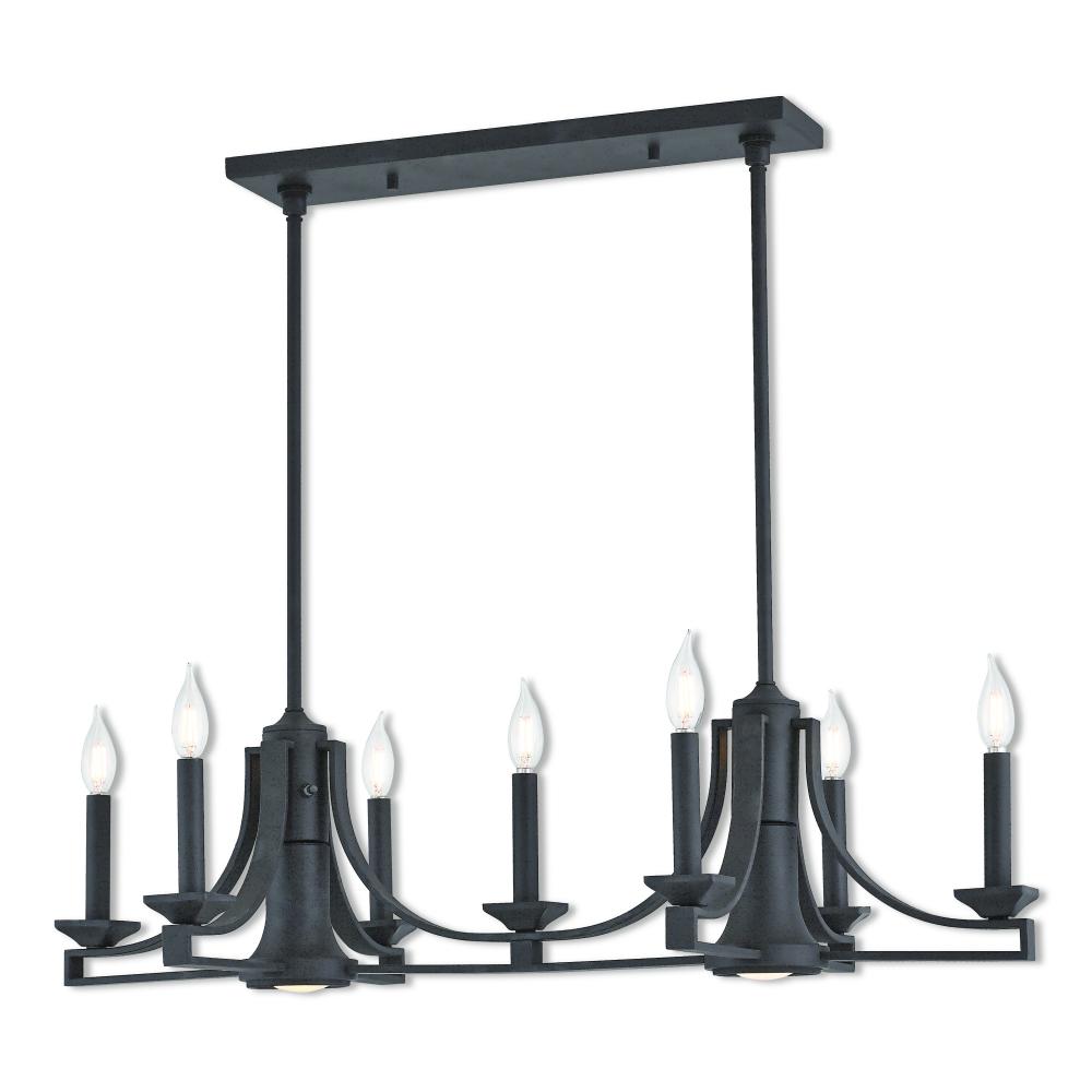 9 Lt BZ Linear Chandelier