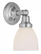 Livex Lighting 1021-91 - 1 Light Brushed Nickel Bath Light