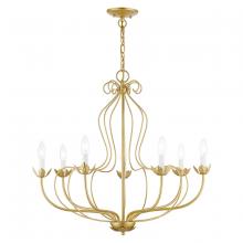 Livex Lighting 42907-33 - 7 Light Soft Gold Chandelier