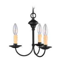 Livex Lighting 4453-04 - 3 Light Black Mini Chandelier