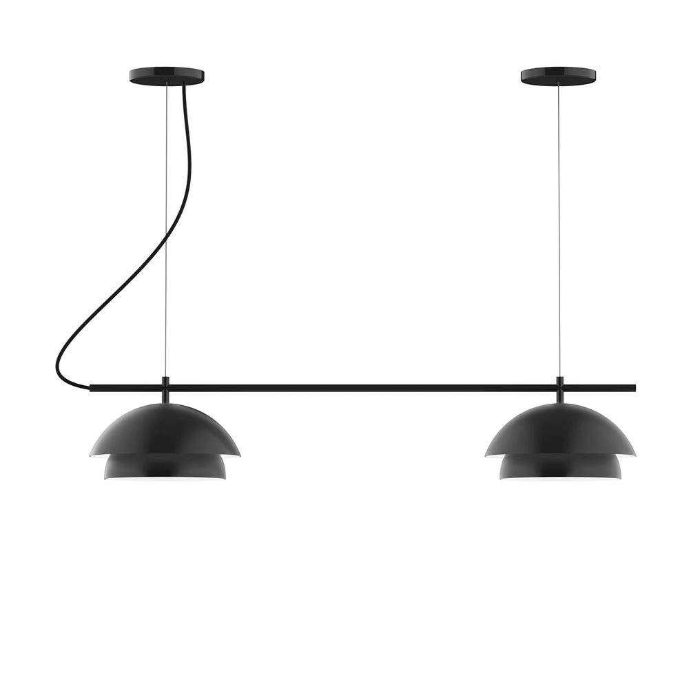 2-Light Linear Axis Chandelier (12" Nest pack)