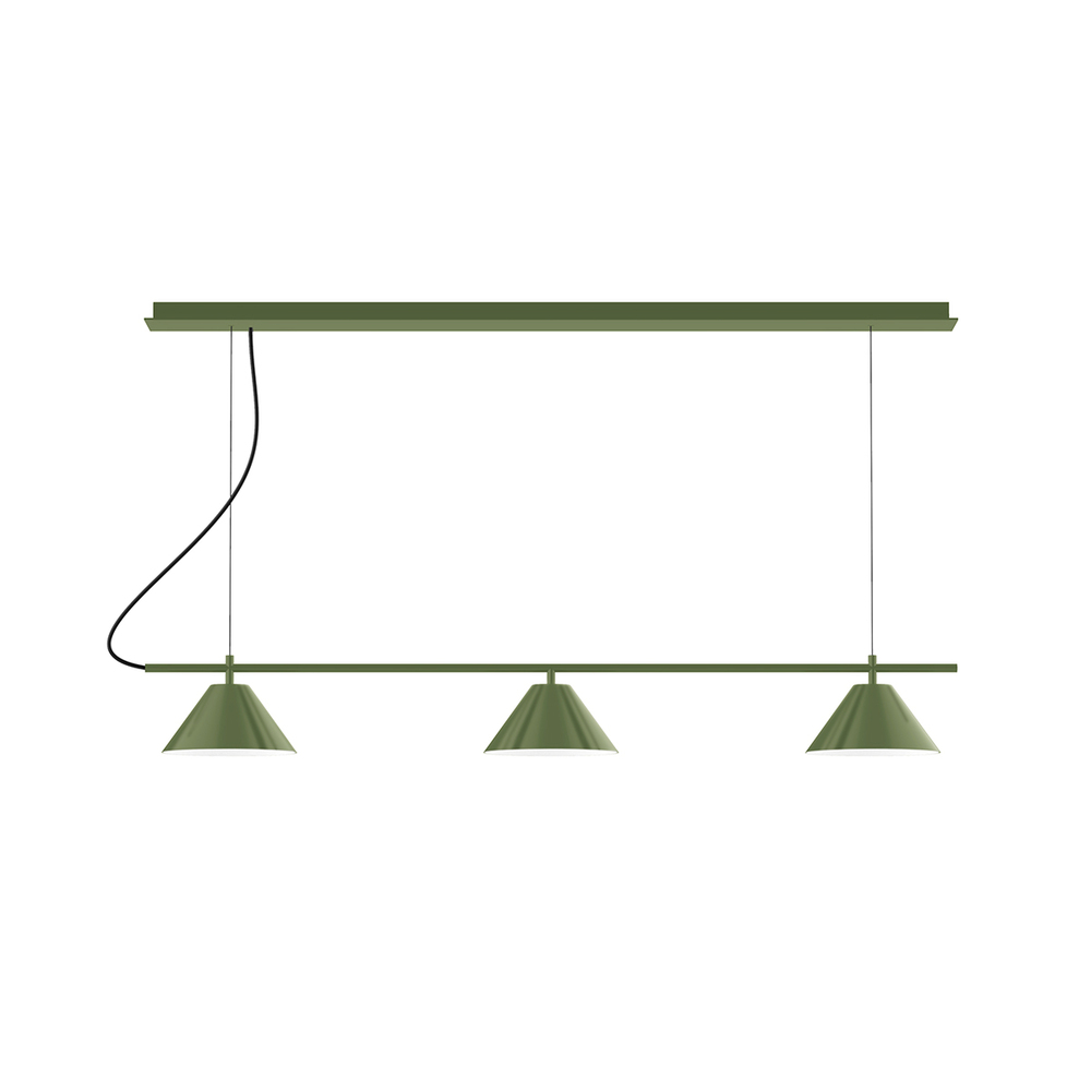 3-Light Linear Axis Chandelier (8" Axis pack)