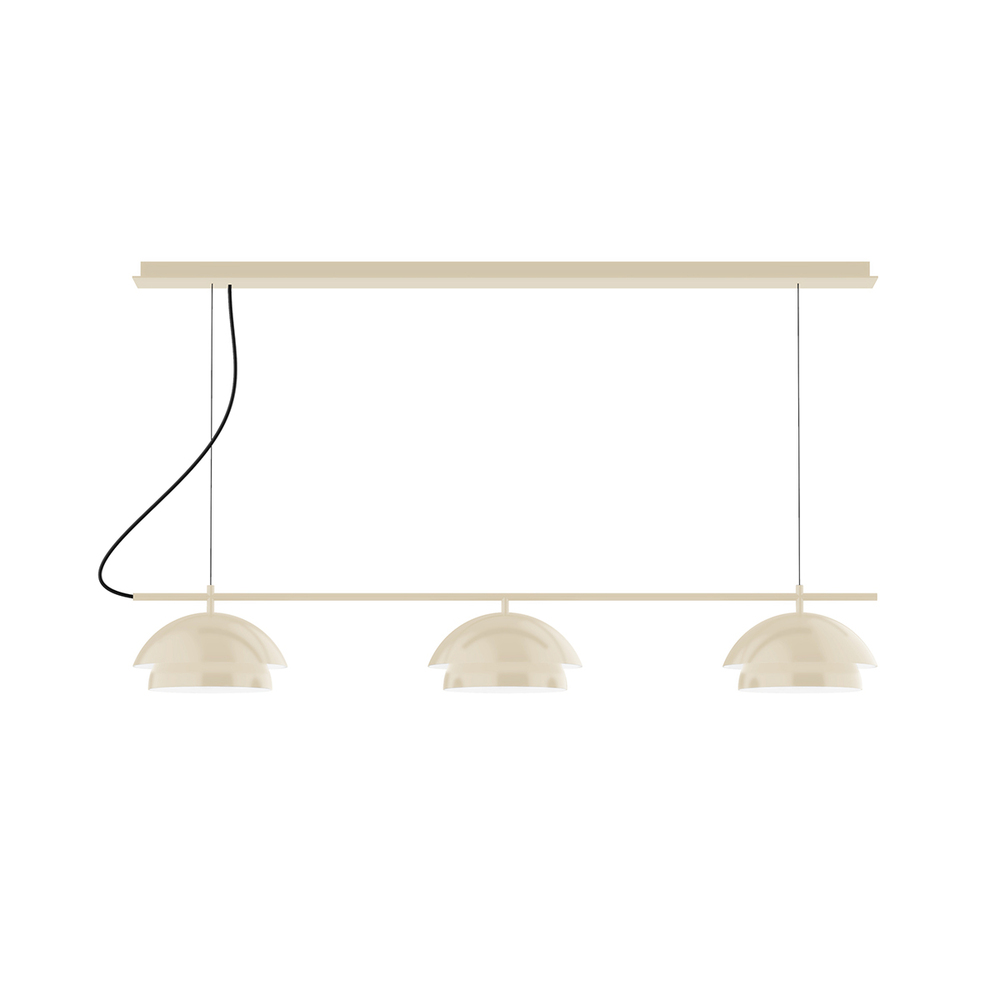 3-Light Linear Axis Chandelier (12" Nest pack)