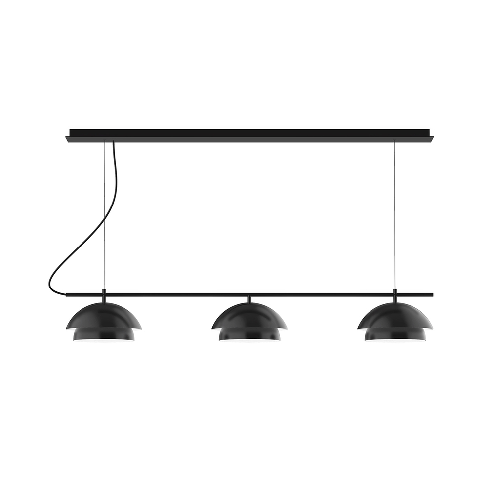 3-Light Linear Axis Chandelier (12" Nest pack)