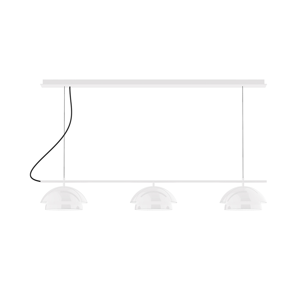 3-Light Linear Axis Chandelier (12" Nest pack)