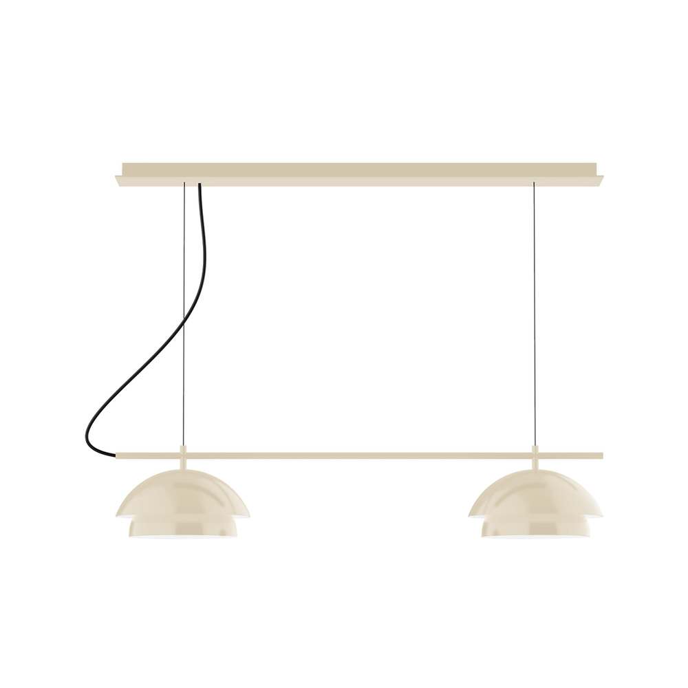 2-Light Linear Axis Chandelier (12" Nest pack)