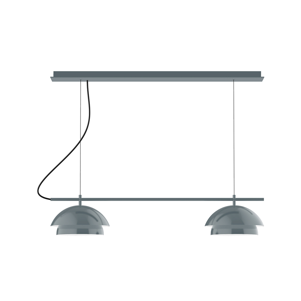 2-Light Linear Axis Chandelier (12" Nest pack)