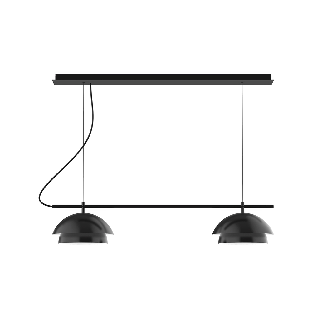 2-Light Linear Axis Chandelier (12" Nest pack)