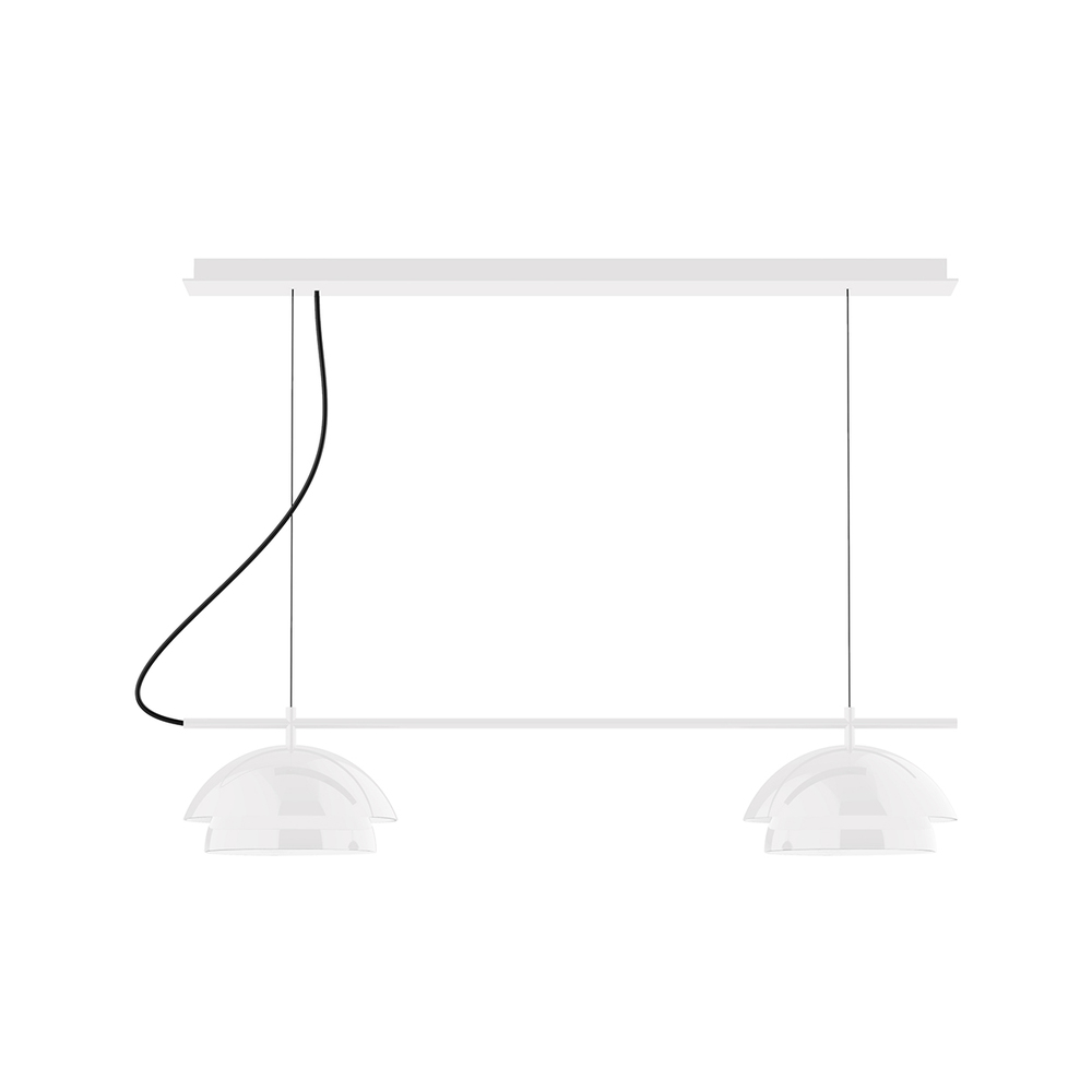 2-Light Linear Axis Chandelier (12" Nest pack)