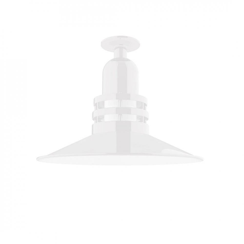 Atomic 16" Flush Mount Light in White