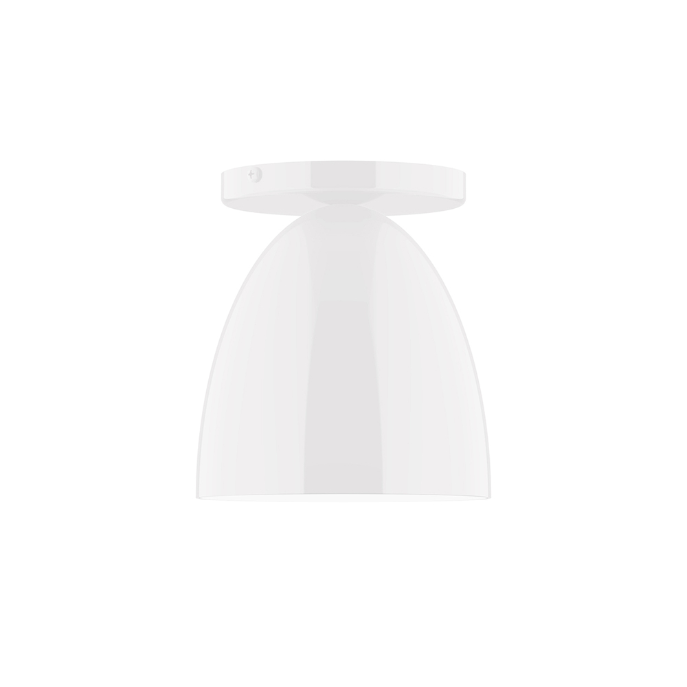 6" Jill Flush Mount, Cream