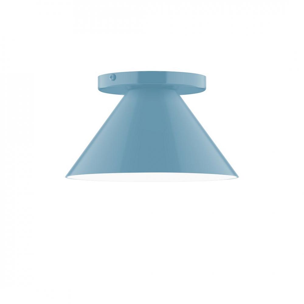 8" Pinnacle LED Flush Mount, Light Blue
