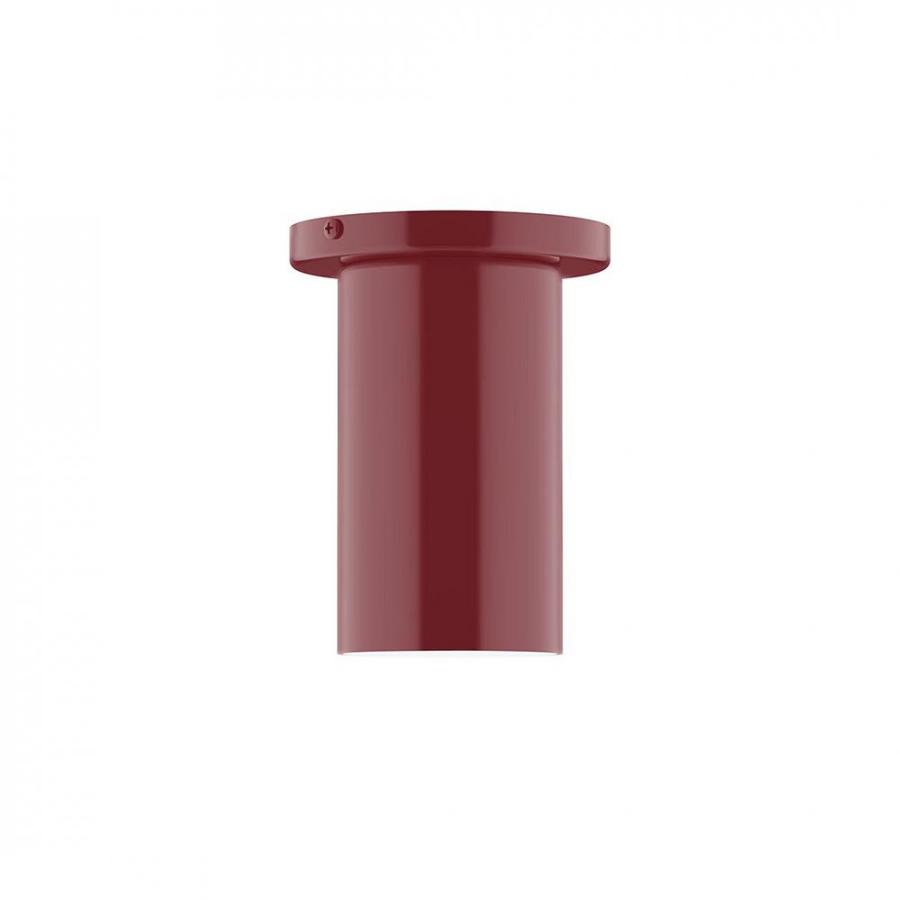 3.5" x 6" Axis Mini Cylinder LED Flush Mount, Barn Red