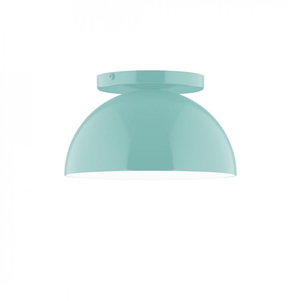 8" Axis Mini Dome LED Flush Mount, Sea Green