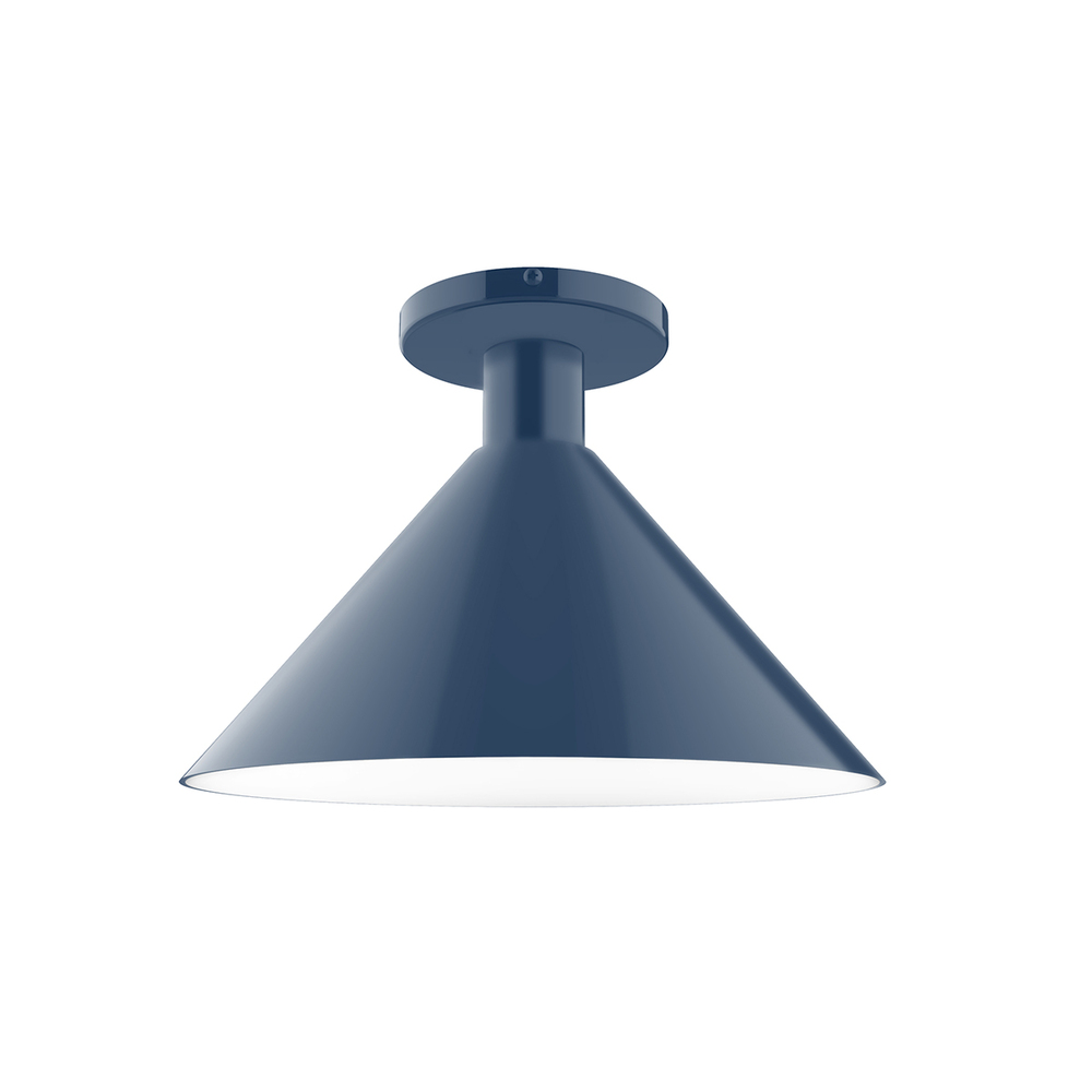 12" Chase Flush Mount, Navy