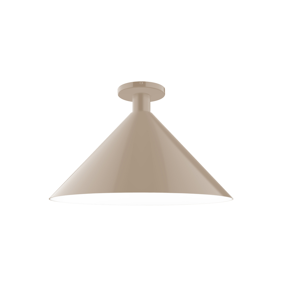 18" Chase Flush Mount, Clay