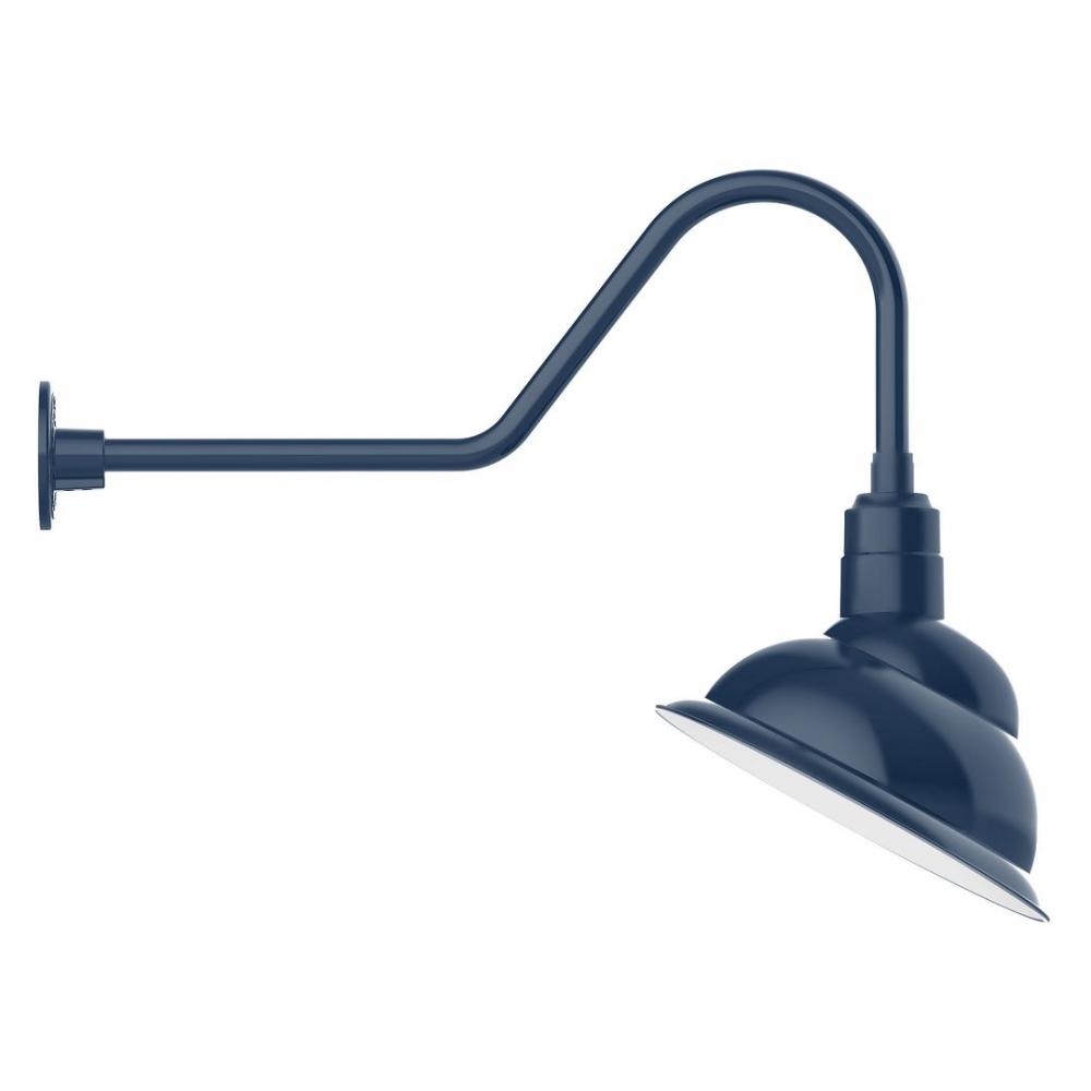 14" Emblem shade LED Gooseneck Wall mount with swivel, Navy