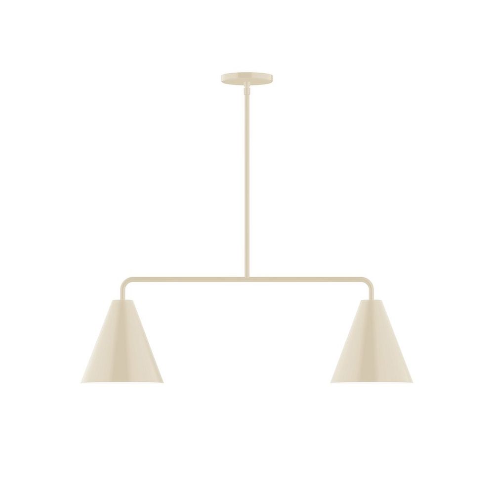2-Light Jynx Linear Pendant, Cream
