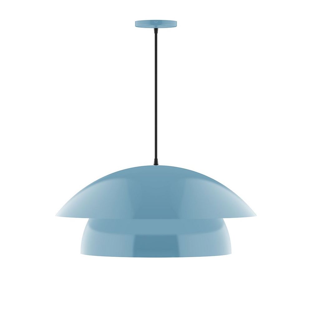 24" Nest LED Pendant, Light Blue