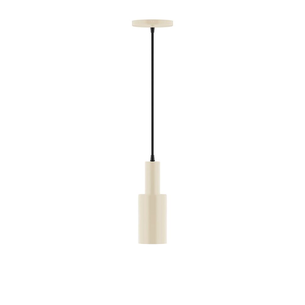 3.5" Spark Pendant, white cord with canopy, Cream