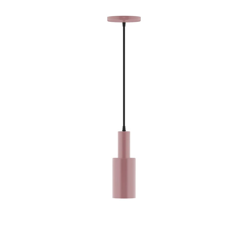 3.5" Spark Pendant, white cord with canopy, Mauve