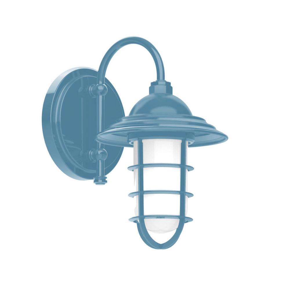 8" Vaportite, wall light, Light Blue