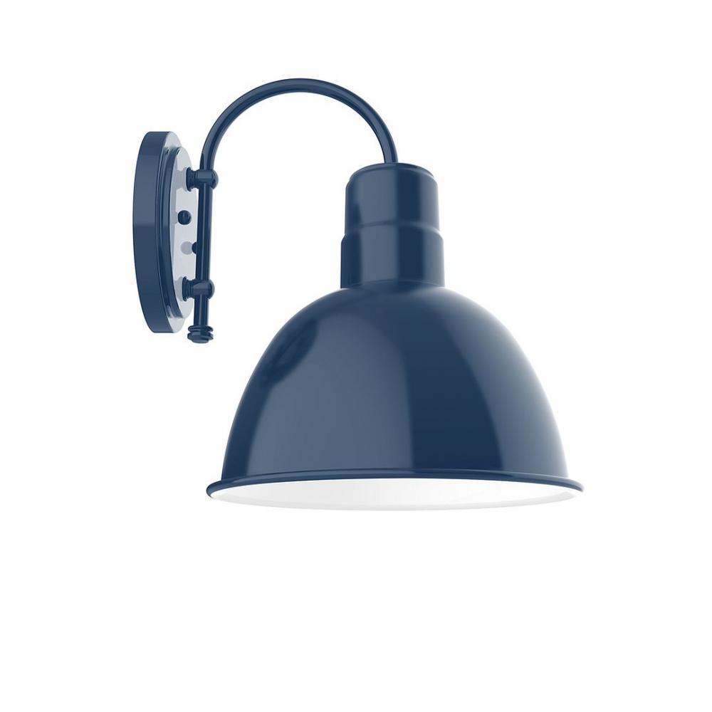 12" Deep Bowl shade, wall mount sconce, Navy