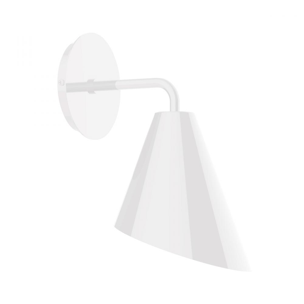 Jasmine wall sconce, White