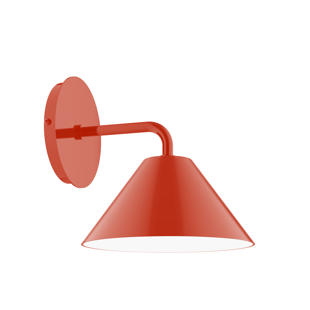 8" Pinnacle Wall Sconce, Vermillion