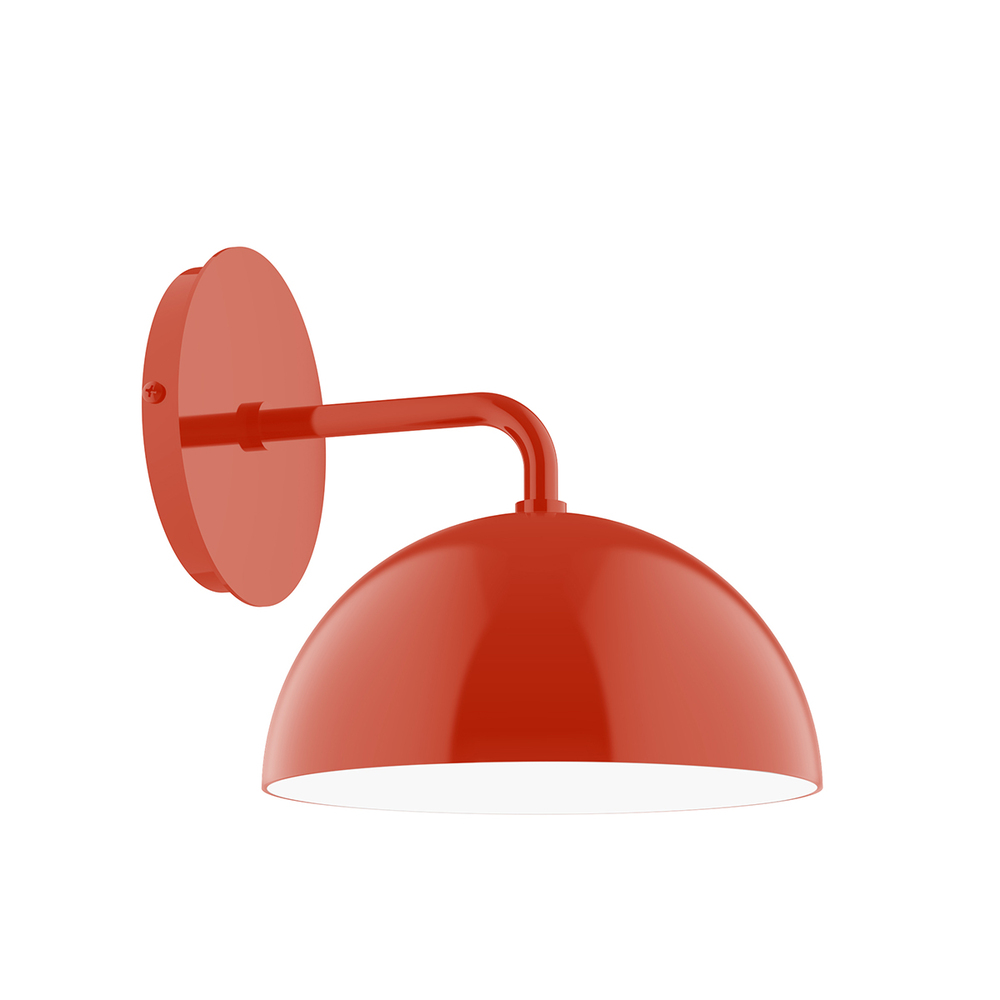 8" Arcade Wall Sconce, Vermillion