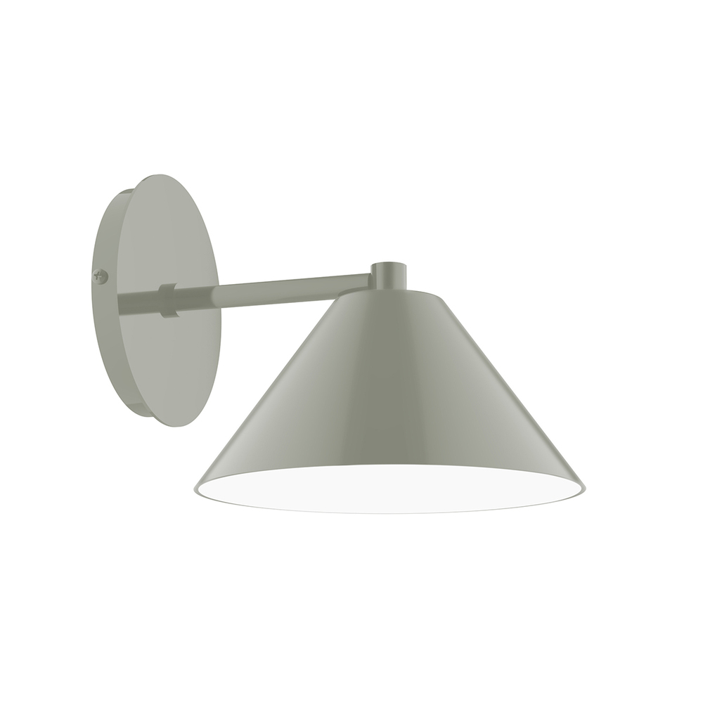 8" Pinnacle Wall Sconce, Moss Green