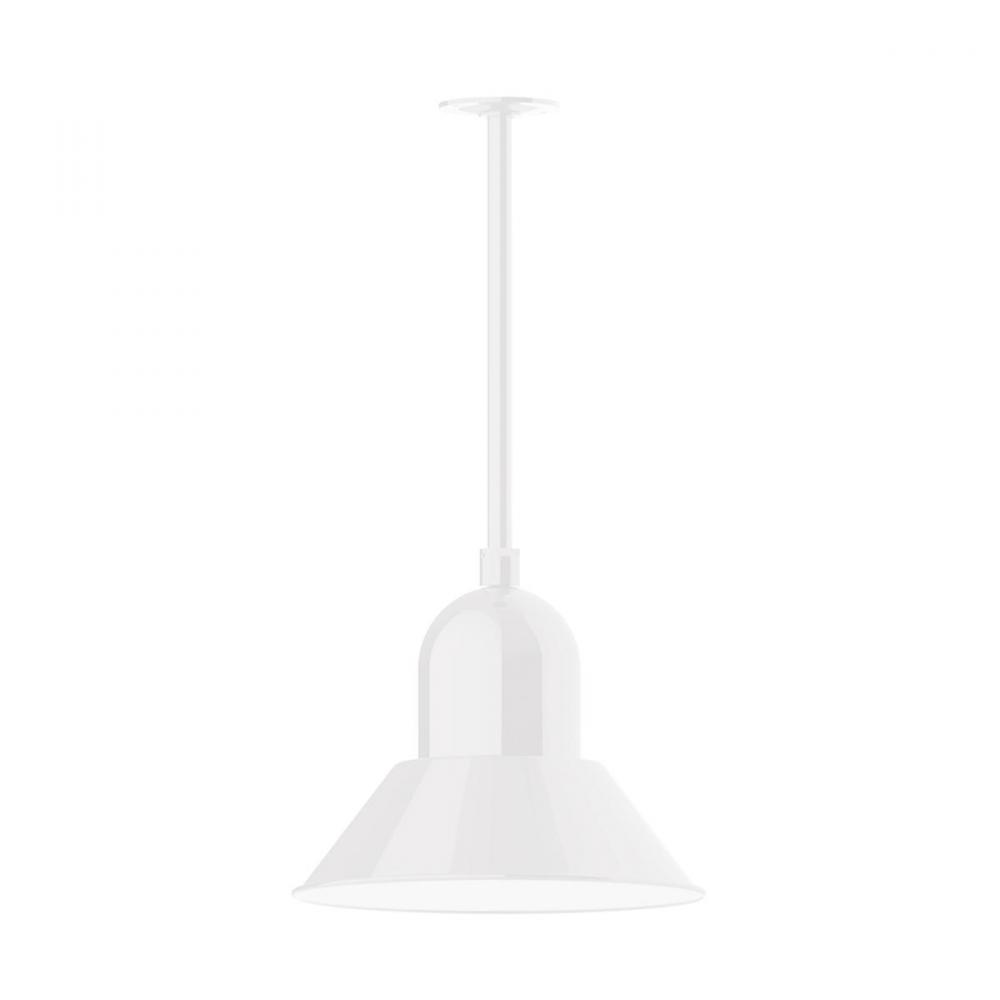 14" Prima, stem mount with canopy, White