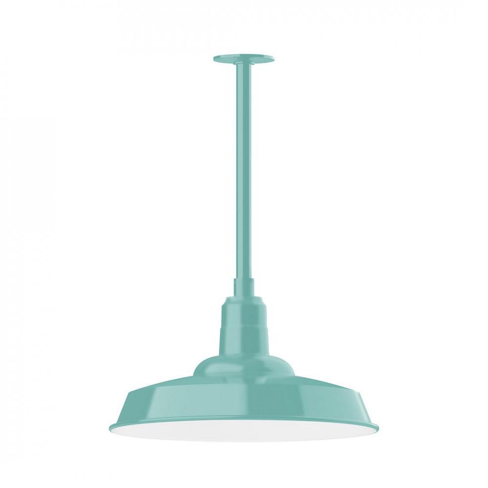 Warehouse 18" LED Pendant, stem mount