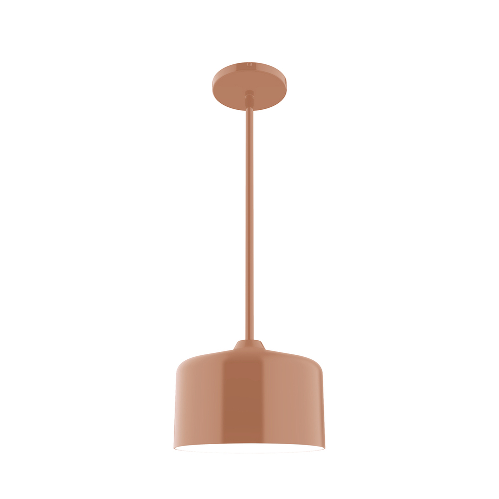 8.5" Julia Stem Hung Pendant, Terracotta
